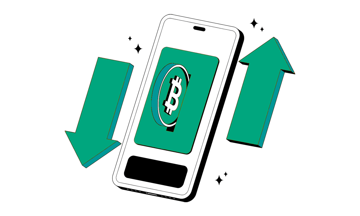 Interfaz digital mostrando conversión de USDT a pesos peruanos